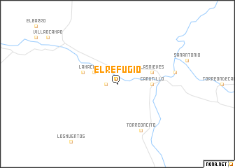 map of El Refugio