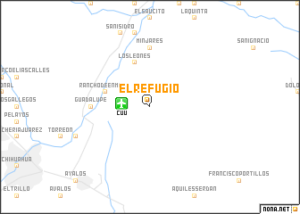 map of El Refugio