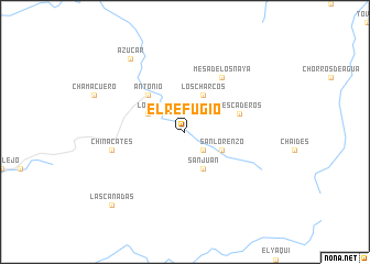 map of El Refugio