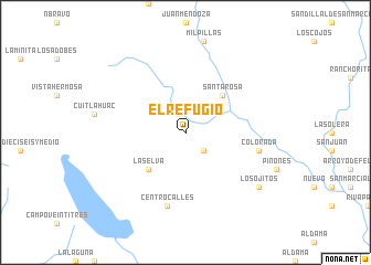 map of El Refugio