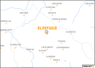 map of El Refugio