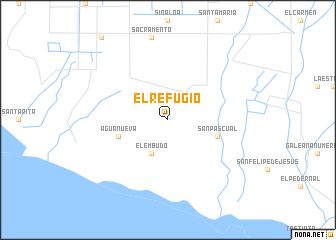 map of El Refugio