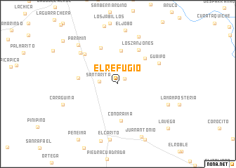 map of El Refugio