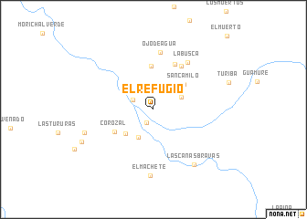 map of El Refugio