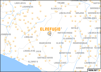 map of El Refugio