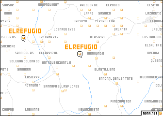 map of El Refugio