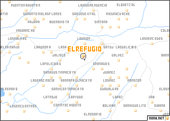 map of El Refugio