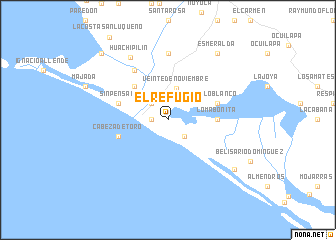 map of El Refugio