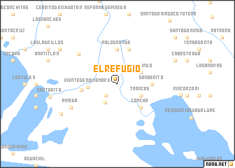 map of El Refugio