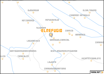 map of El Refugio