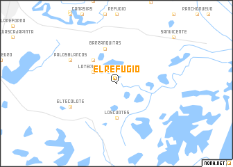 map of El Refugio