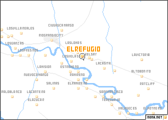 map of El Refugio