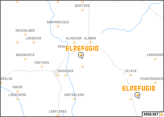 map of El Refugio
