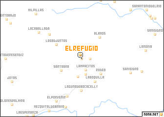 map of El Refugio