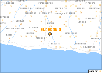 map of El Regadío