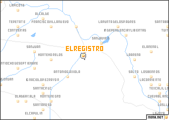 map of El Registro