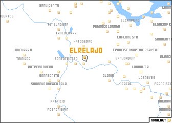 map of El Relajo