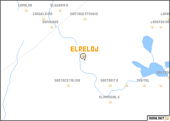 map of El Reloj