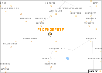map of El Remanente