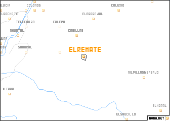 map of El Remate