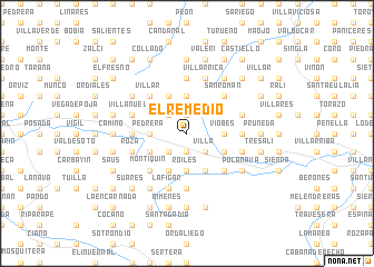 map of El Remedio