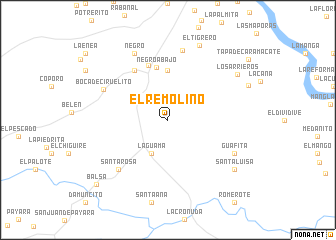 map of El Remolino