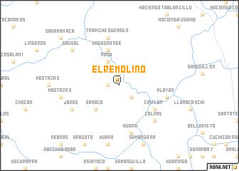 map of El Remolino