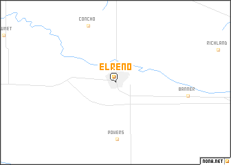 map of El Reno