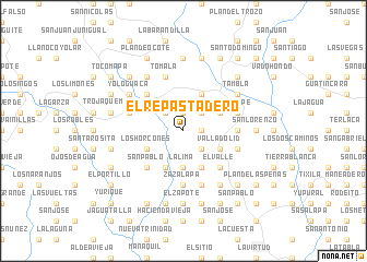map of El Repastadero