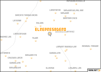map of El Represadero