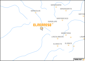 map of El Represo