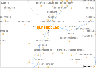 map of El Rescoldo