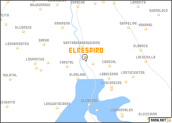 map of El Respiro