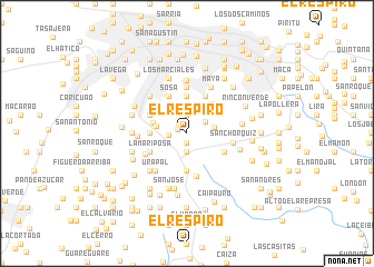 map of El Respiro