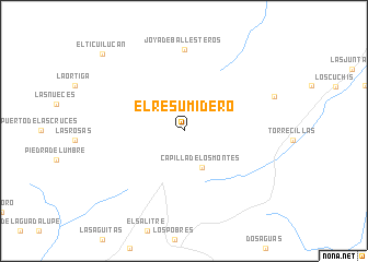 map of El Resumidero