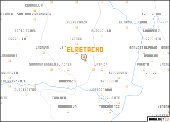 map of El Retacho