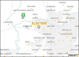 map of El Retamo