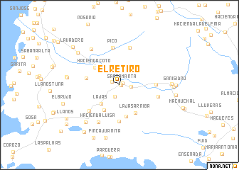 map of El Retiro