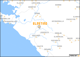 map of El Retiro