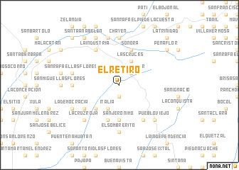 map of El Retiro