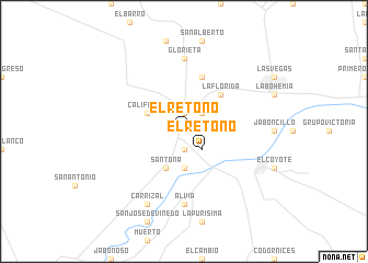 map of El Retoño