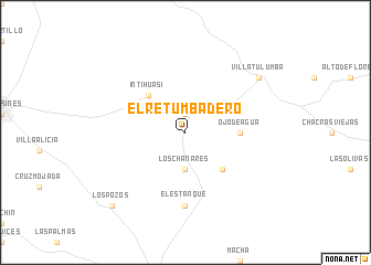 map of El Retumbadero