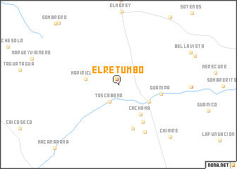 map of El Retumbo