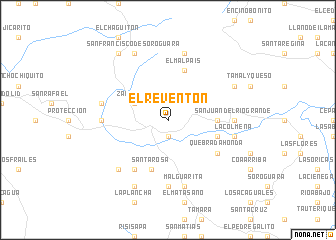 map of El Reventón