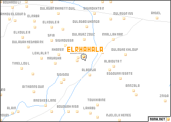 map of El Rhahala