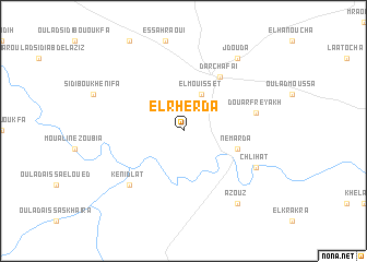 map of El Rherda