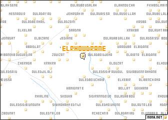 map of El Rhoudrane