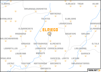 map of El Riego