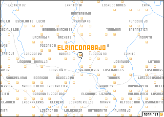 map of El Rincón Abajo
