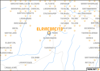 map of El Rinconcito